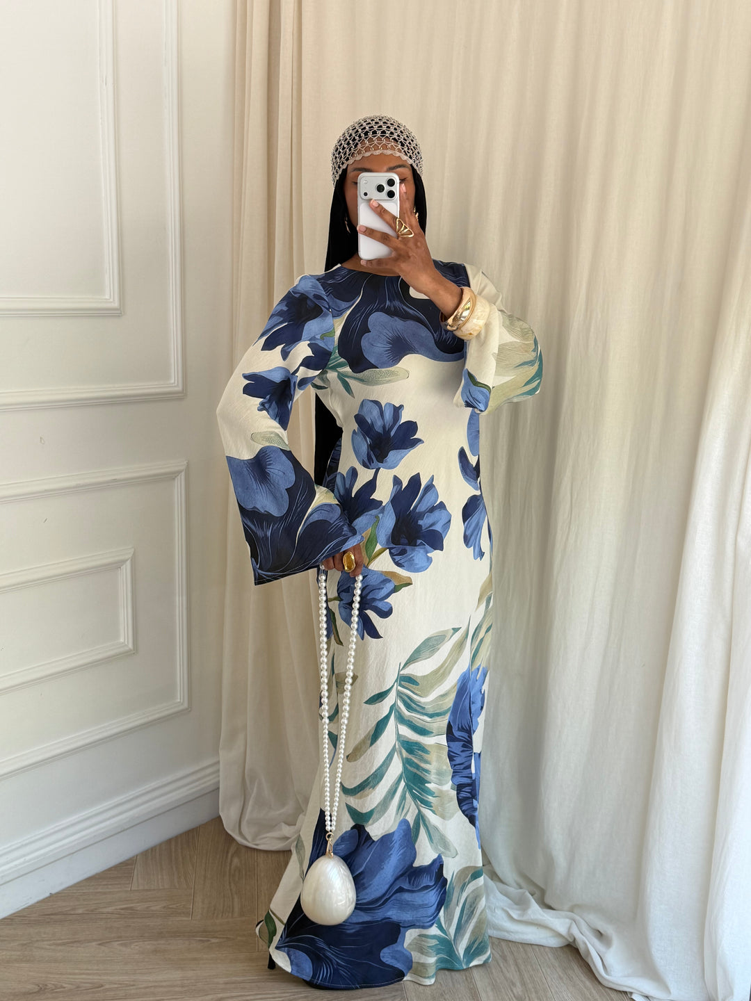 MAXI ROBE IMPRIMÉ SUMMER BLEU