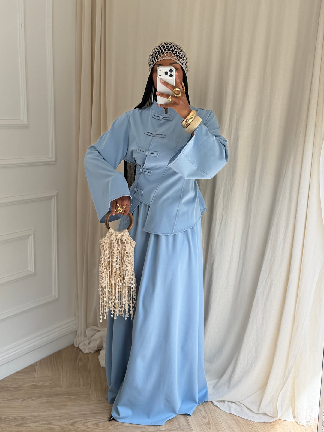 ENSEMBLE JEAN AYSHA BLEU CLAIR