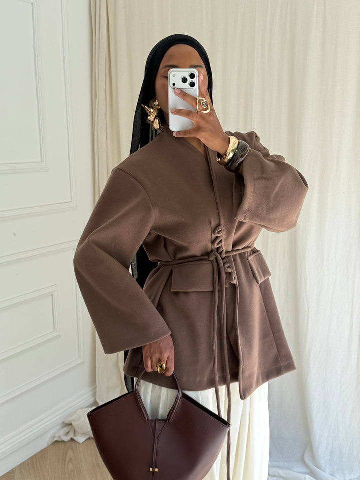 VESTE BELLA TAUPE