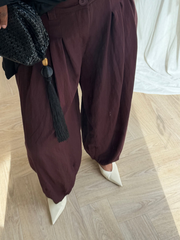 PANTALON BALLON PREMIUM BORDEAUX