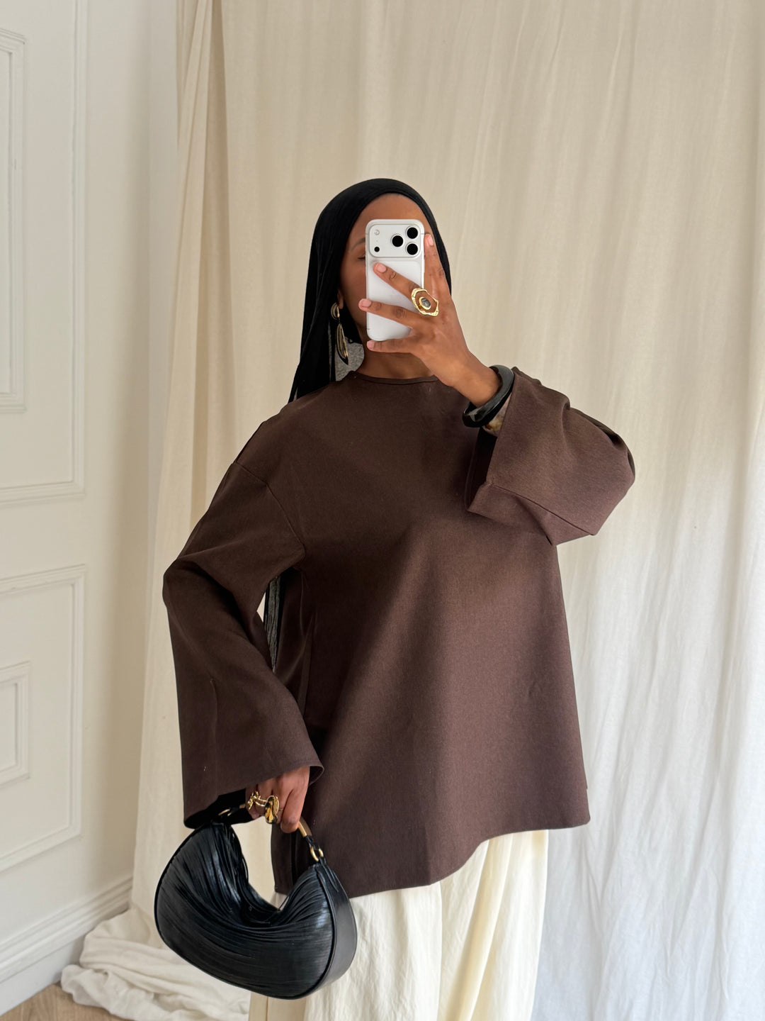 TOP ESSENTIEL MARRON