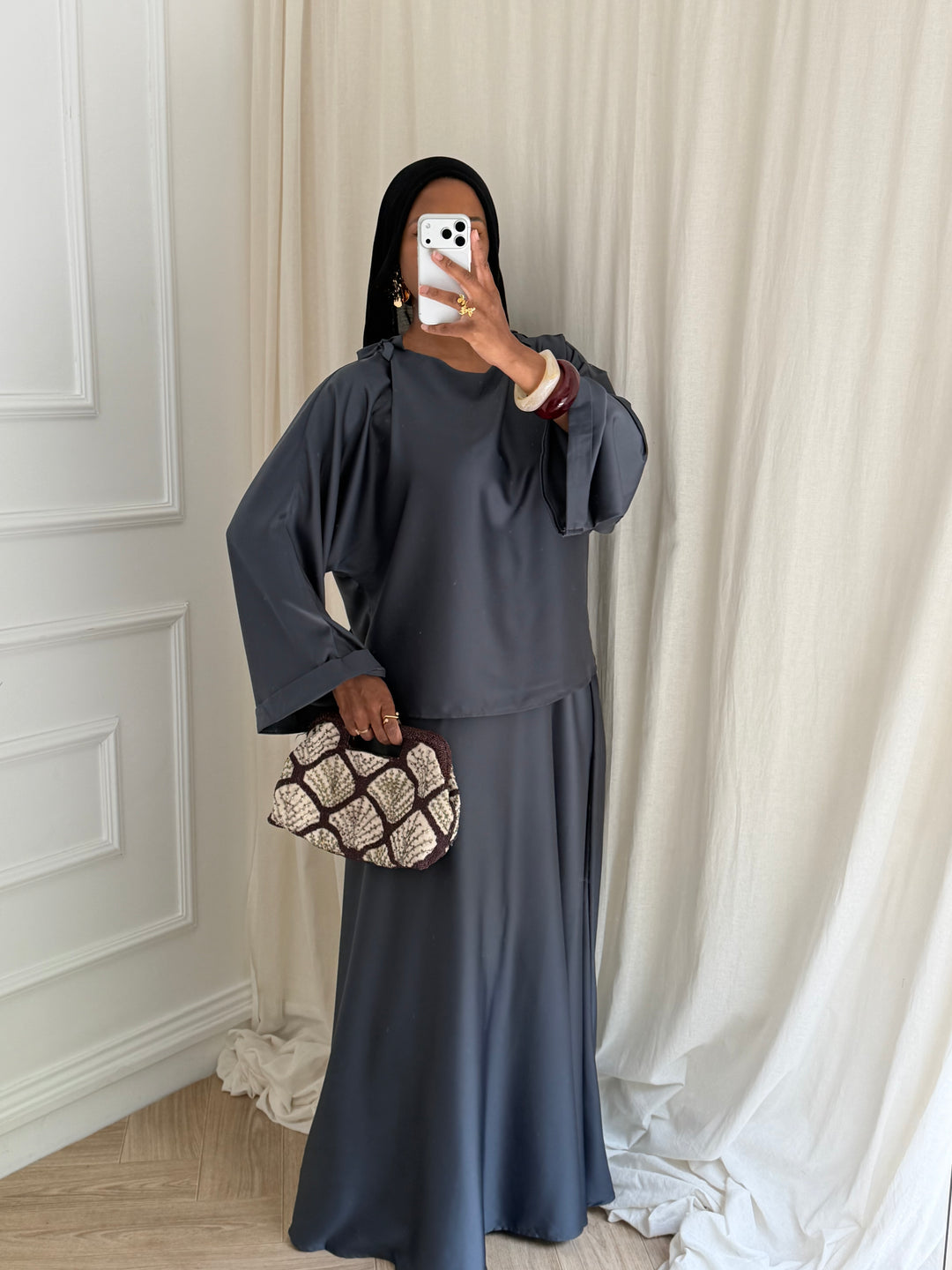 SET JUPE ÉLÉGANCE GRIS