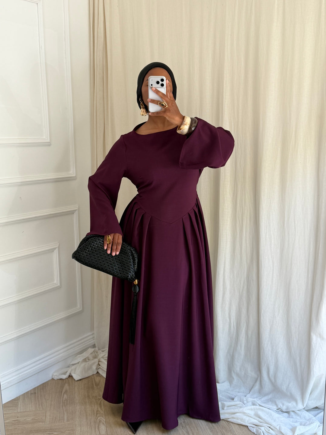 ROBE PENDA BORDEAUX