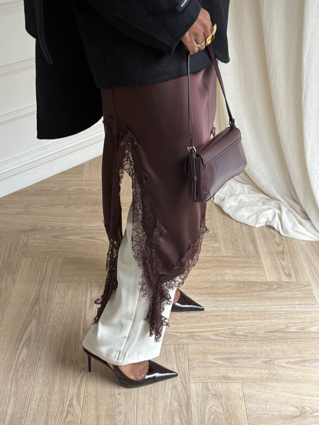 ROBE LAYERING MARRON