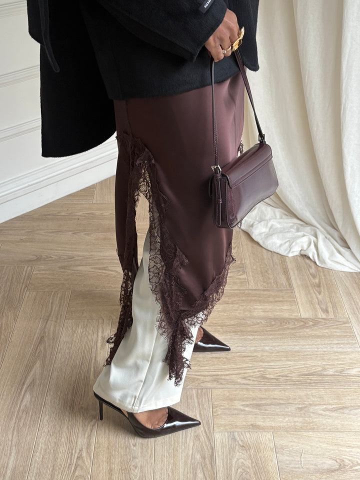 ROBE LAYERING MARRON