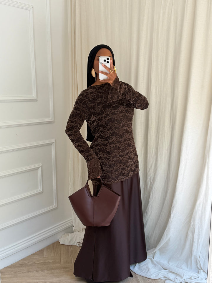 ENSEMBLE DENTELLE YURI MARRON