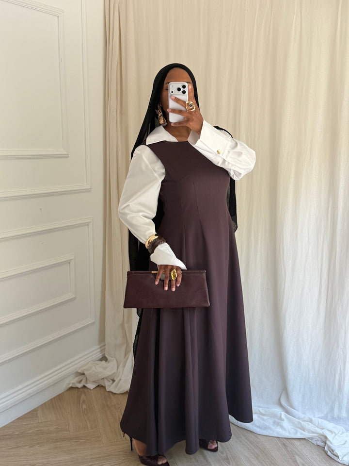 ROBE TAILLEUR PRUNE