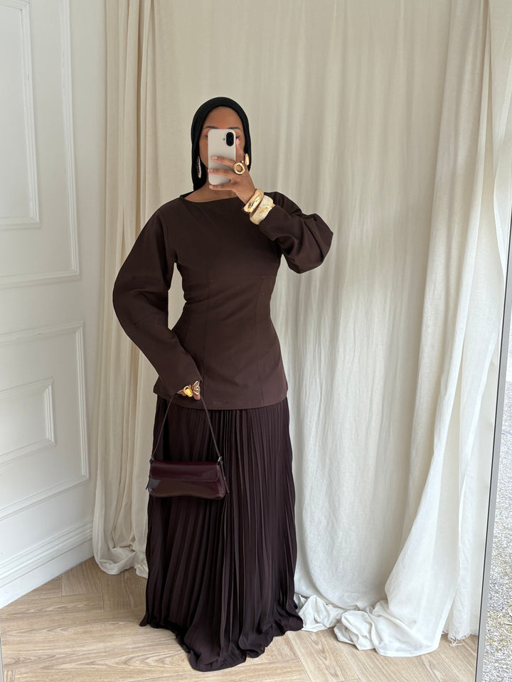 SET JUPE AYLA MARRON
