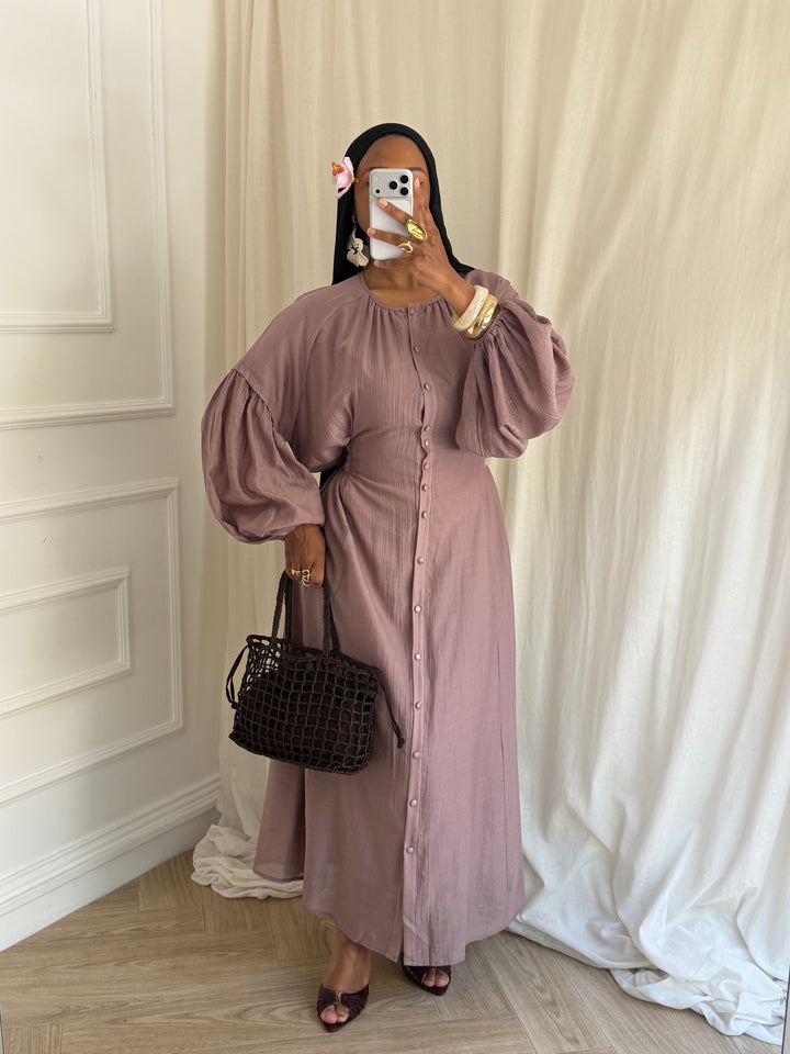 ROBE SOMALYA VIEUX ROSE