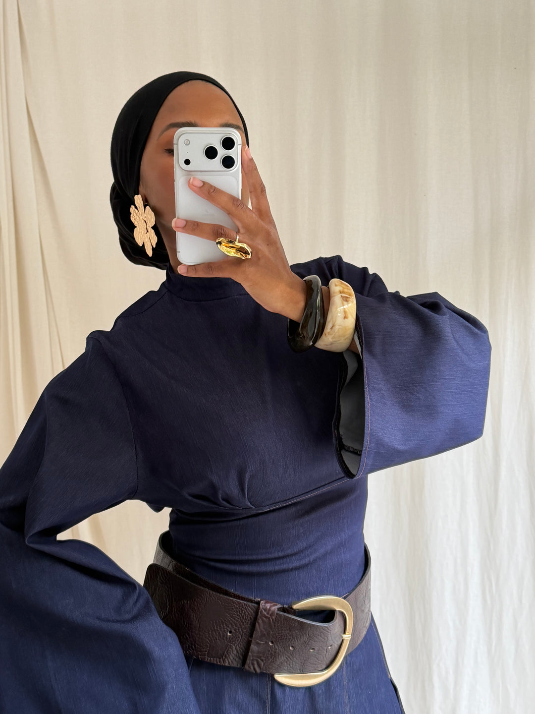 TOP CINTRÉ DENIM