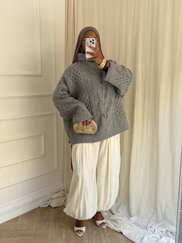 LE GROS PULL PREMIUM GRIS