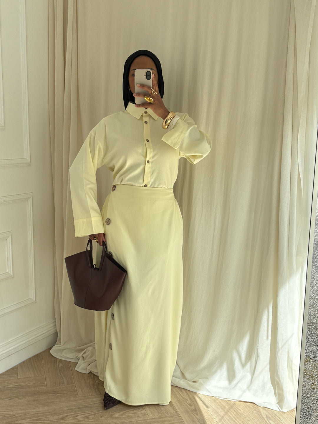 ENSEMBLE BOUTONS JAUNE