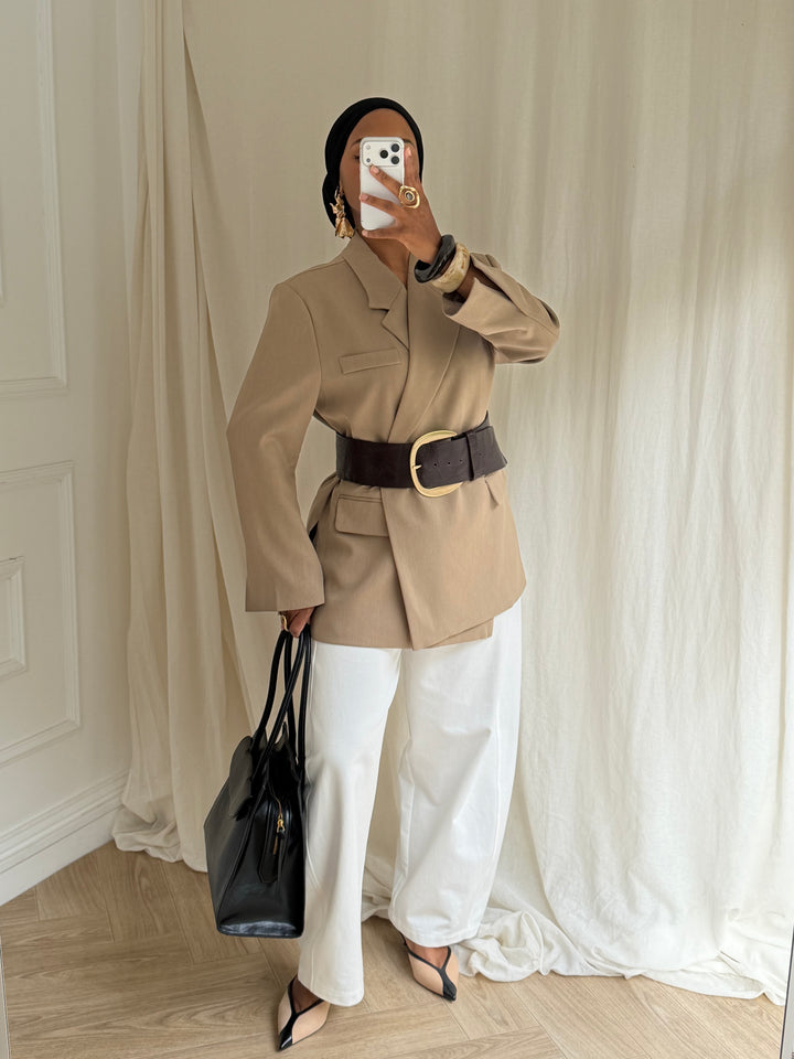 BLAZER PREMIUM ICÔNE BEIGE
