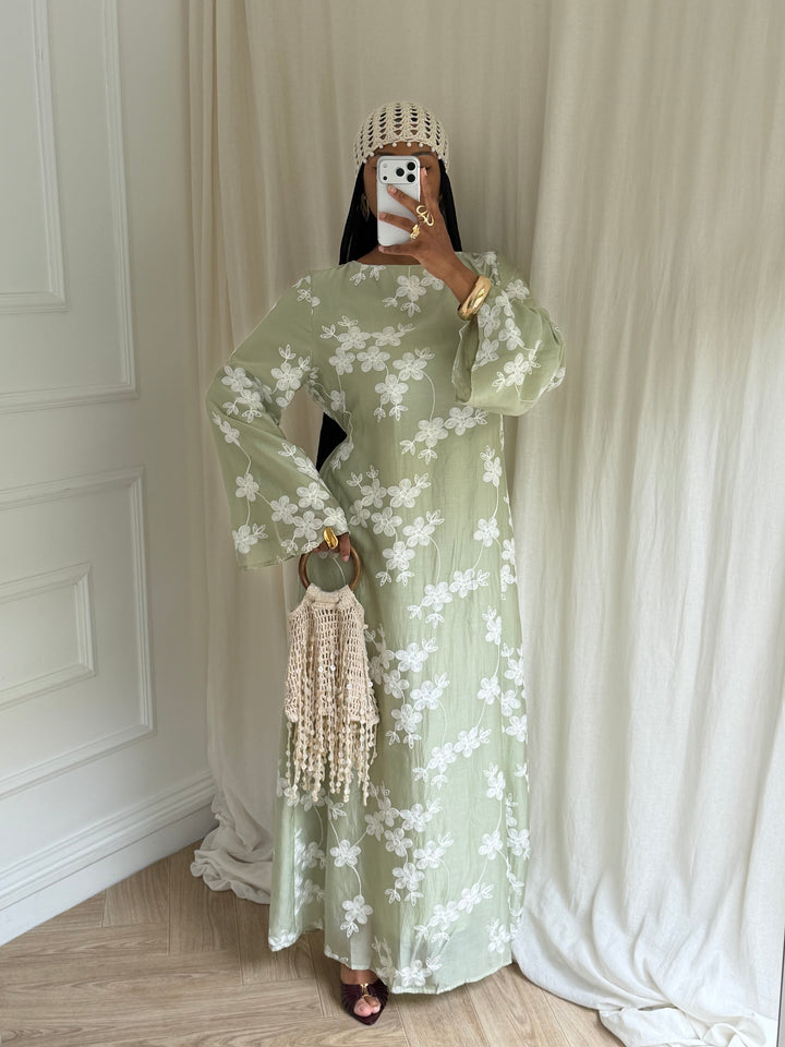 ROBE MAYAL VERT