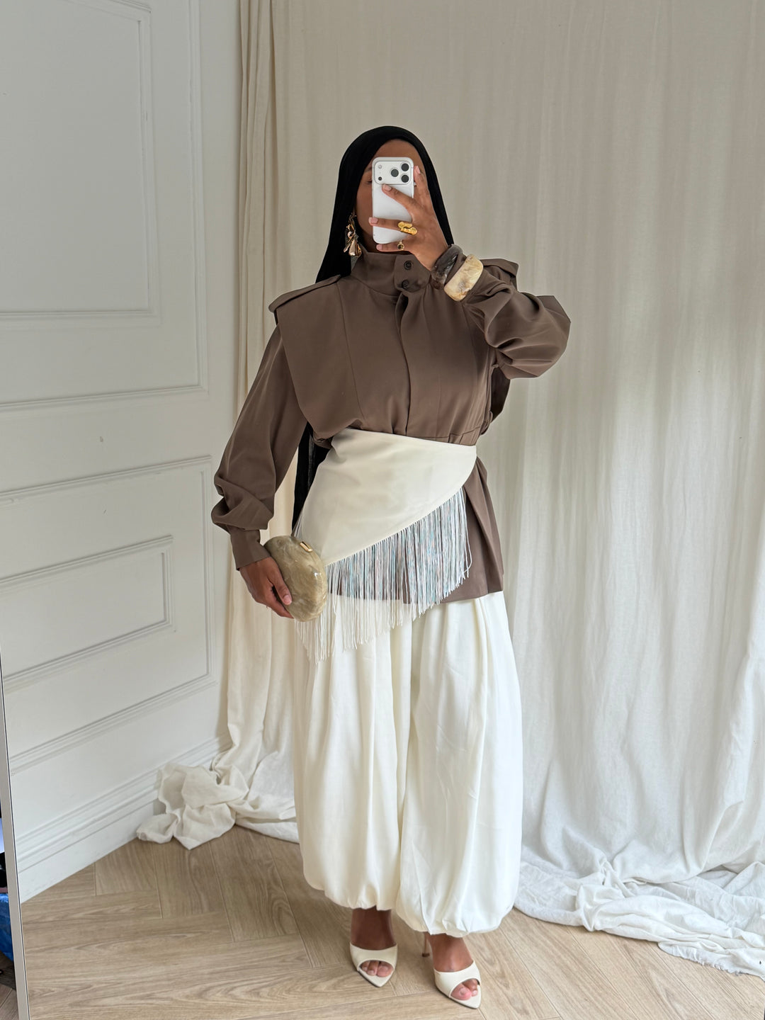 VESTE OLYA TAUPE