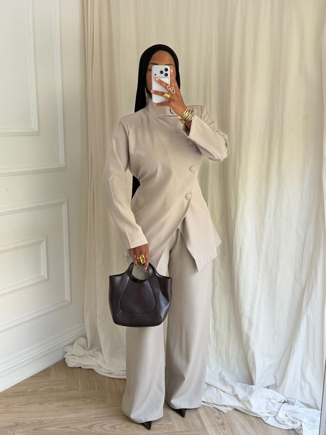 ENSEMBLE AKARA TAUPE CLAIR
