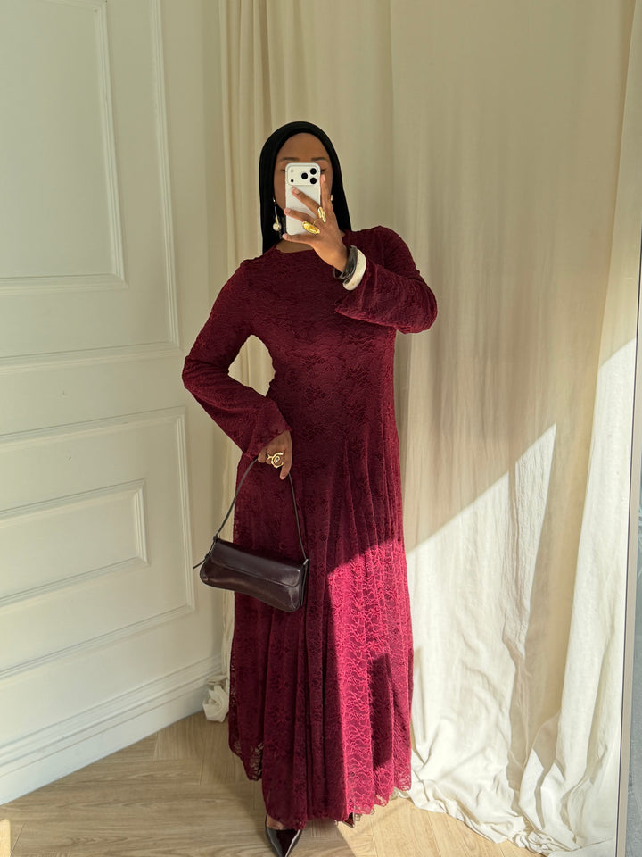 ROBE ODETTE BORDEAUX