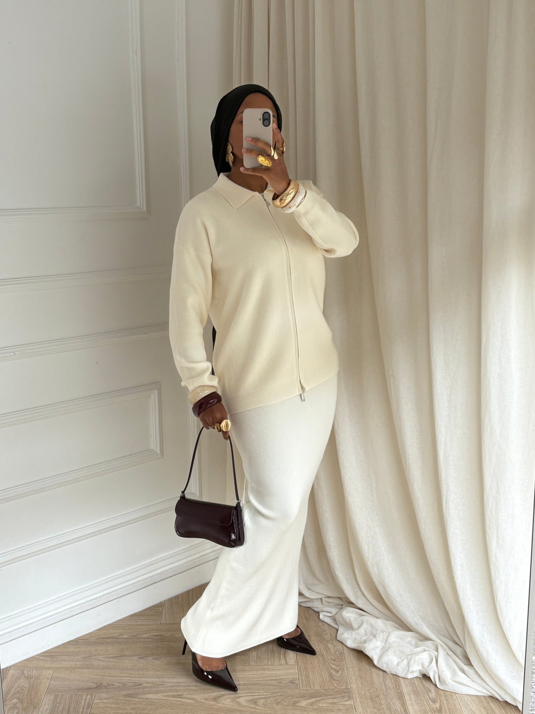SET winter zip crème