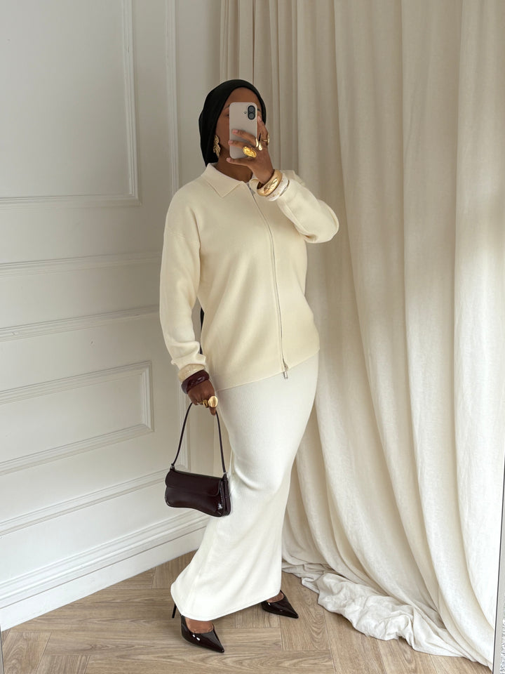 SET winter zip crème