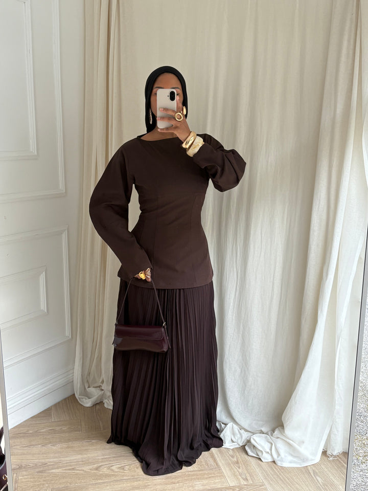 SET JUPE AYLA MARRON