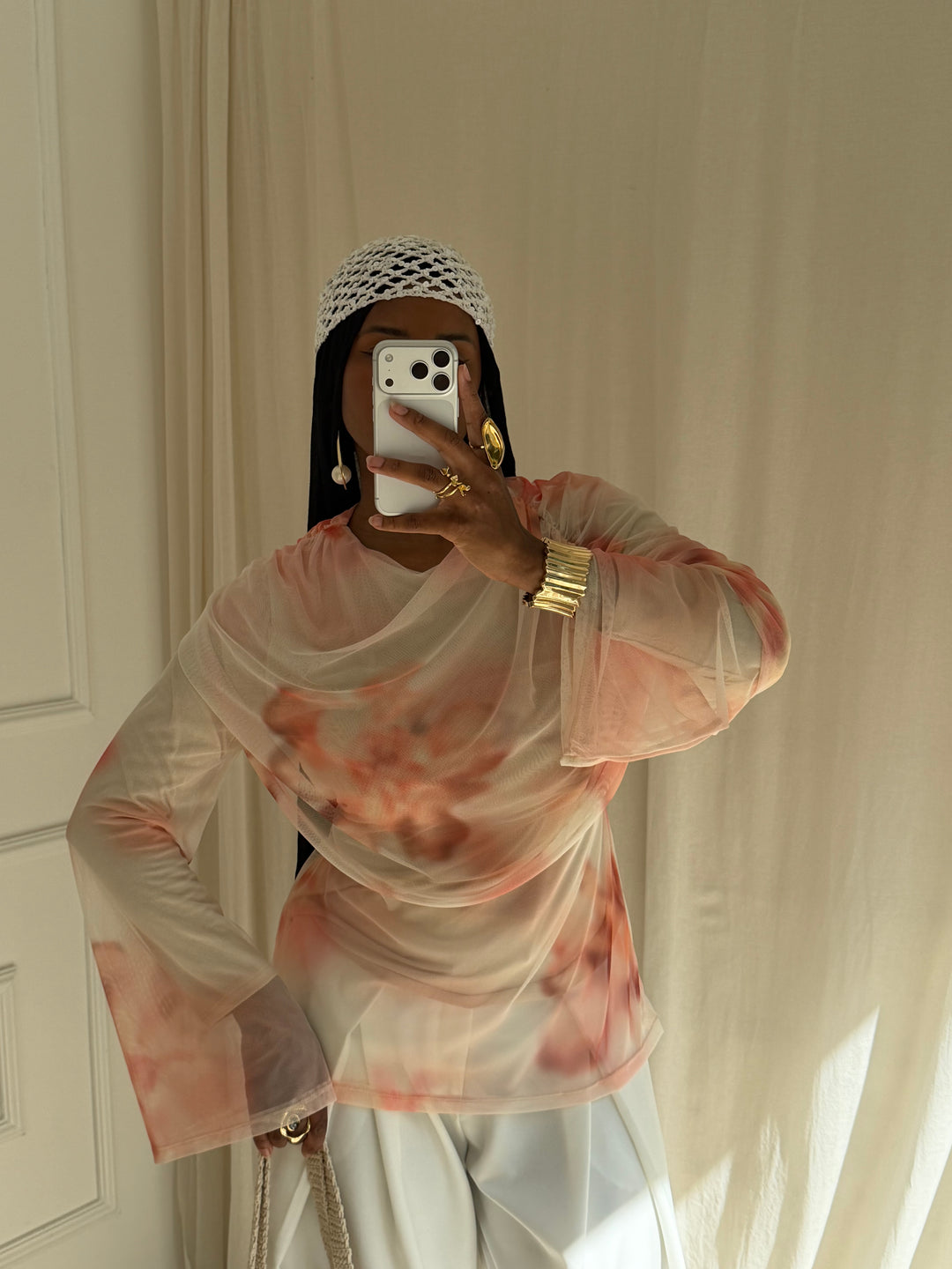 BLOUSE AYDA ROSE SAUMON