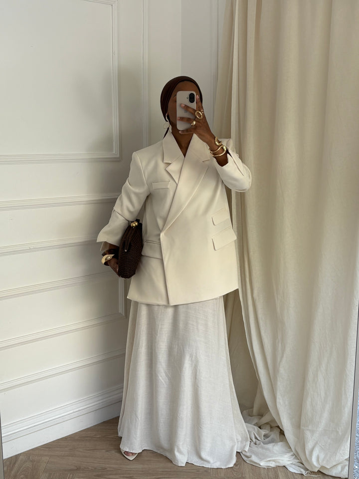 BLAZER PREMIUM ICÔNE ÉCRU