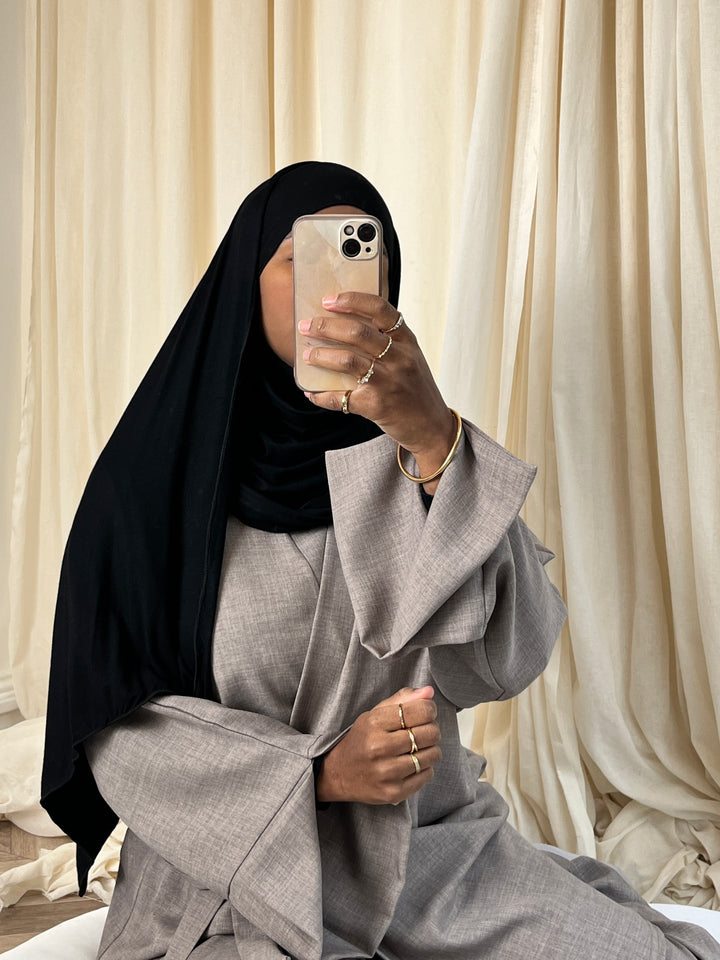 HIJAB PRET A ENFILER VISCOSE NOIR