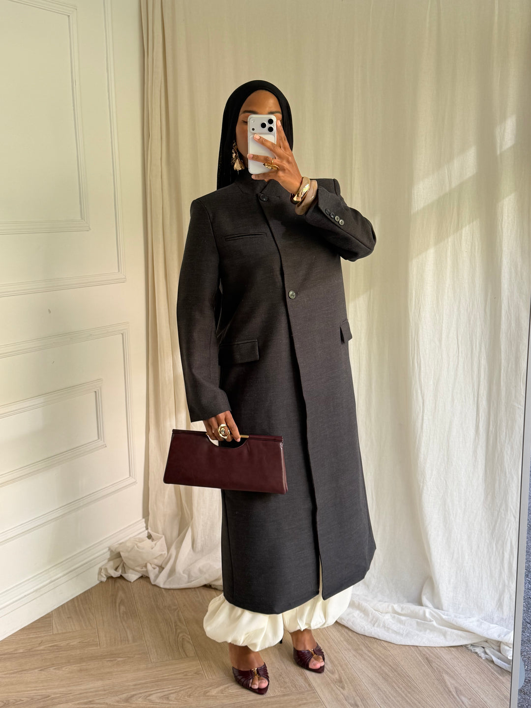 COAT LONG PREMIUM NOIR
