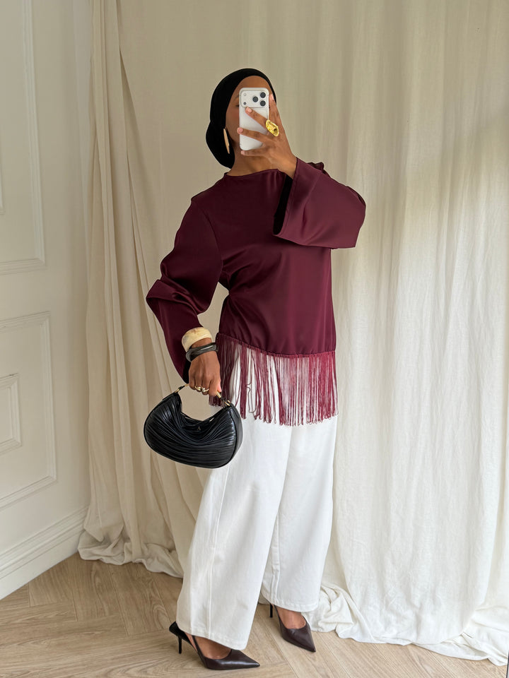 BLOUSE DOUSSAN BORDEAUX