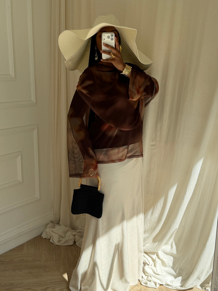 BLOUSE AYDA MARRON